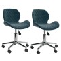 Swivel dining chairs 2 pcs blue velvet by vidaXL, dining chairs - Ref: Foro24-335005, Price: 104,11 €, Discount: %