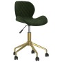 Silla de comedor giratoria de terciopelo verde oscuro de vidaXL, Sillas de comedor - Ref: Foro24-335021, Precio: 91,99 €, Des...