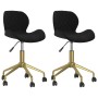 Swivel dining chairs 2 pcs black velvet by vidaXL, dining chairs - Ref: Foro24-335026, Price: 141,99 €, Discount: %