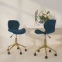 Swivel dining chairs 2 pcs blue velvet by vidaXL, dining chairs - Ref: Foro24-335033, Price: 99,72 €, Discount: %