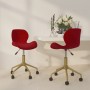 Swivel dining chairs 2 units red velvet by vidaXL, dining chairs - Ref: Foro24-335035, Price: 114,99 €, Discount: %