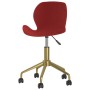 Swivel dining chairs 2 units red velvet by vidaXL, dining chairs - Ref: Foro24-335035, Price: 114,99 €, Discount: %