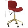 Swivel dining chairs 2 units red velvet by vidaXL, dining chairs - Ref: Foro24-335035, Price: 114,99 €, Discount: %