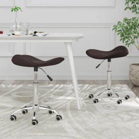 Swivel dining chairs 2 units brown synthetic leather by vidaXL, dining chairs - Ref: Foro24-335102, Price: 62,17 €, Discount: %