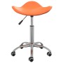 Sillas de comedor giratorias 2 uds cuero sintético naranja de vidaXL, Sillas de comedor - Ref: Foro24-335106, Precio: 62,00 €...