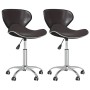 Swivel dining chairs 2 units synthetic leather brown by vidaXL, dining chairs - Ref: Foro24-335142, Price: 91,99 €, Discount: %