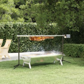 Barbacoa automática con motor acero inoxidable 150x46,5x82,5 cm de vidaXL, Barbacoas - Ref: Foro24-319970, Precio: 174,99 €, ...