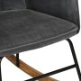 Vintage black canvas rocking chair with footrest stool by vidaXL, Rocking chairs - Ref: Foro24-339702, Price: 125,17 €, Disco...