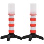 2pcs electronic road lights 10.5x8x21cm by vidaXL, Road and traffic signs - Ref: Foro24-150986, Price: 17,68 €, Discount: %