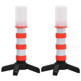 2pcs electronic road lights 10.5x8x21cm by vidaXL, Road and traffic signs - Ref: Foro24-150986, Price: 17,68 €, Discount: %