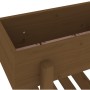 Solid pine wood planter in honey brown color, 62x30x69 cm by vidaXL, Pots and planters - Ref: Foro24-825236, Price: 58,09 €, ...