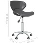 Swivel dining chairs 2 units gray synthetic leather by vidaXL, dining chairs - Ref: Foro24-335144, Price: 92,11 €, Discount: %