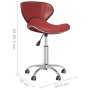 Drehbare Esszimmerstühle, 2 Stück, rot, rotes Kunstleder von vidaXL, Essstühle - Ref: Foro24-335145, Preis: 92,64 €, Rabatt: %