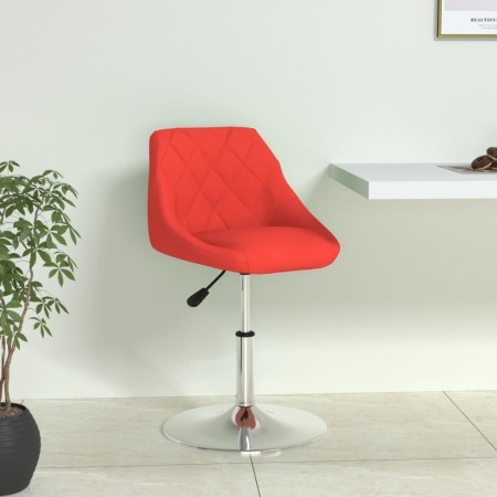 Silla de comedor de cuero sintético rojo de vidaXL, Sillas de comedor - Ref: Foro24-335151, Precio: 68,56 €, Descuento: %