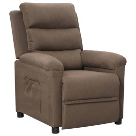 Sillón reclinable de tela gris taupe de vidaXL, Sillones - Ref: Foro24-342347, Precio: 214,99 €, Descuento: %