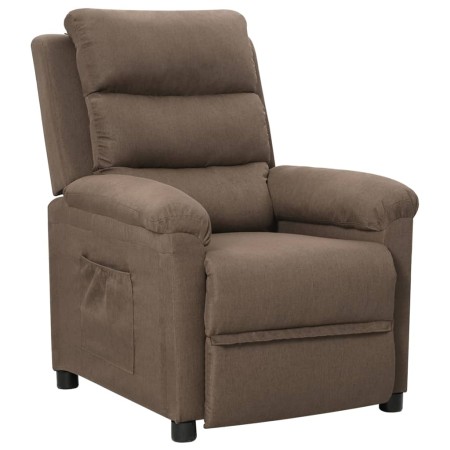 Sillón reclinable de tela gris taupe de vidaXL, Sillones - Ref: Foro24-342347, Precio: 218,04 €, Descuento: %