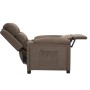 Sillón reclinable de tela gris taupe de vidaXL, Sillones - Ref: Foro24-342347, Precio: 218,04 €, Descuento: %