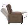 Sillón reclinable de tela gris taupe de vidaXL, Sillones - Ref: Foro24-342347, Precio: 218,04 €, Descuento: %