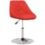 Silla de comedor de cuero sintético rojo de vidaXL, Sillas de comedor - Ref: Foro24-335151, Precio: 68,56 €, Descuento: %