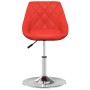 Silla de comedor de cuero sintético rojo de vidaXL, Sillas de comedor - Ref: Foro24-335151, Precio: 68,56 €, Descuento: %