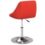 Silla de comedor de cuero sintético rojo de vidaXL, Sillas de comedor - Ref: Foro24-335151, Precio: 68,56 €, Descuento: %