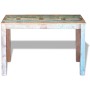 Mesa de comedor de madera maciza reciclada 115x60x76 cm de vidaXL, Mesas de cocina y de comedor - Ref: Foro24-243451, Precio:...