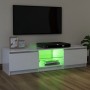 Mueble de TV con luces LED blanco brillante 120x30x35,5 cm de vidaXL, Muebles TV - Ref: Foro24-804289, Precio: 102,90 €, Desc...