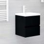 Armario para lavabo madera de ingeniería negro 41x38,5x45 cm de vidaXL, Muebles de baño - Ref: Foro24-804729, Precio: 44,75 €...