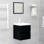 Armario para lavabo madera de ingeniería negro 41x38,5x45 cm de vidaXL, Muebles de baño - Ref: Foro24-804729, Precio: 44,75 €...