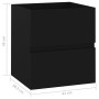 Black engineered wood sink cabinet 41x38.5x45 cm by vidaXL, Bathroom furniture - Ref: Foro24-804729, Price: 44,75 €, Discount: %