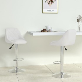 Kitchen stools 2 units white synthetic leather by vidaXL, Kitchen stools - Ref: Foro24-335179, Price: 146,99 €, Discount: %