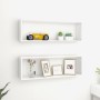 Cube wall shelves 2 pcs white plywood 80x15x26.5 cm by vidaXL, Shelves and shelves - Ref: Foro24-807106, Price: 33,55 €, Disc...