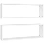 Cube wall shelves 2 pcs white plywood 80x15x26.5 cm by vidaXL, Shelves and shelves - Ref: Foro24-807106, Price: 33,55 €, Disc...