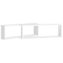 Cube wall shelves 2 pcs white plywood 80x15x26.5 cm by vidaXL, Shelves and shelves - Ref: Foro24-807106, Price: 33,55 €, Disc...