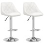 Kitchen stools 2 units white synthetic leather by vidaXL, Kitchen stools - Ref: Foro24-335179, Price: 137,92 €, Discount: %