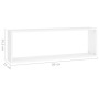 Cube wall shelves 2 pcs white plywood 80x15x26.5 cm by vidaXL, Shelves and shelves - Ref: Foro24-807106, Price: 33,55 €, Disc...