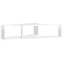 Wall shelf 2 pcs glossy white plywood 80x15x26.5cm by vidaXL, Shelves and shelves - Ref: Foro24-807124, Price: 39,23 €, Disco...