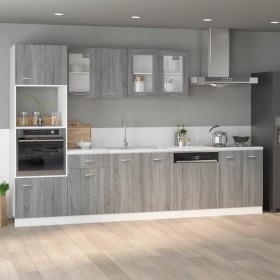 Gray plywood sink bottom cabinet 80x46x81.5 cm by vidaXL, Kitchen cabinets - Ref: Foro24-815565, Price: 65,99 €, Discount: %