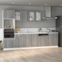 Armario bajo fregadero madera ingeniería gris 80x46x81,5 cm de vidaXL, Armarios de cocina - Ref: Foro24-815565, Precio: 71,69...