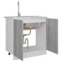 Gray engineering wood sink cabinet 80x46x81.5 cm by vidaXL, Kitchen cabinets - Ref: Foro24-815565, Price: 68,44 €, Discount: %