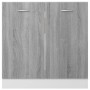 Armario inferior de fregadero contrachapado gris 80x46x81,5 cm de vidaXL, Armarios de cocina - Ref: Foro24-815565, Precio: 68...