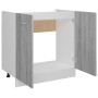 Armario bajo fregadero madera ingeniería gris 80x46x81,5 cm de vidaXL, Armarios de cocina - Ref: Foro24-815565, Precio: 71,69...