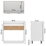 Gray engineering wood sink cabinet 80x46x81.5 cm by vidaXL, Kitchen cabinets - Ref: Foro24-815565, Price: 68,44 €, Discount: %