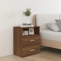 Oak brown bedside table 50x32x60 cm by vidaXL, Nightstands - Ref: Foro24-815862, Price: 58,46 €, Discount: %