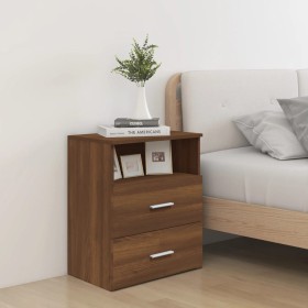 Oak brown bedside table 50x32x60 cm by vidaXL, Nightstands - Ref: Foro24-815862, Price: 58,30 €, Discount: %