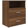 Oak brown bedside table 50x32x60 cm by vidaXL, Nightstands - Ref: Foro24-815862, Price: 58,46 €, Discount: %