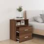 Oak brown bedside table 50x32x60 cm by vidaXL, Nightstands - Ref: Foro24-815862, Price: 58,46 €, Discount: %