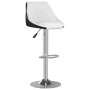 Kitchen stools 2 units black and white synthetic leather by vidaXL, Kitchen stools - Ref: Foro24-335239, Price: 117,60 €, Dis...