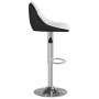 Kitchen stools 2 units black and white synthetic leather by vidaXL, Kitchen stools - Ref: Foro24-335239, Price: 117,60 €, Dis...