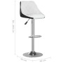 Kitchen stools 2 units black and white synthetic leather by vidaXL, Kitchen stools - Ref: Foro24-335239, Price: 117,60 €, Dis...